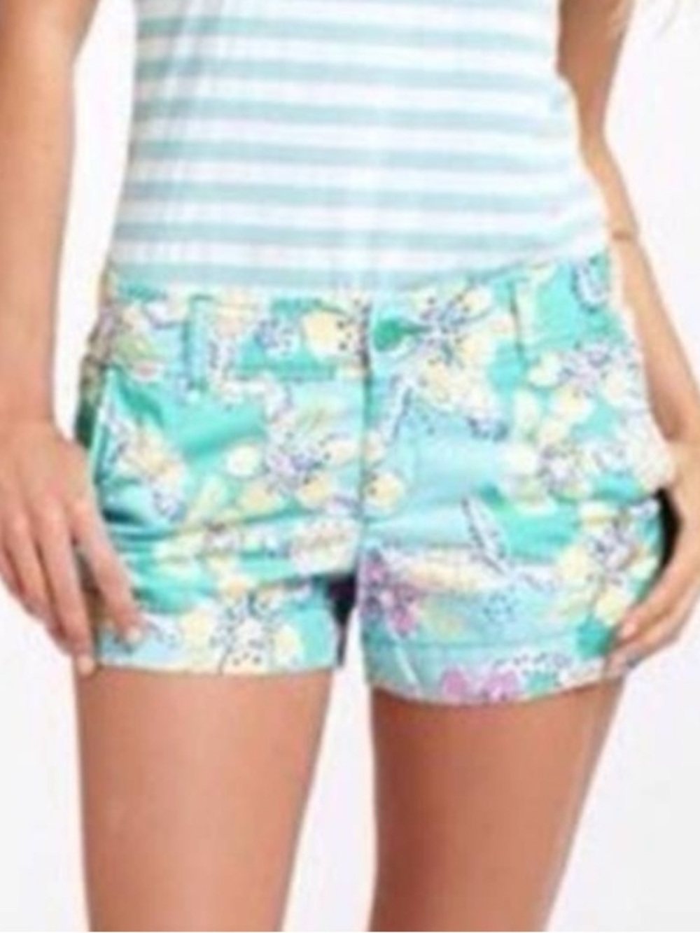 Lilly Pulitzer Walsh Shorts 6 Lagoon Moving Slowly Turtle